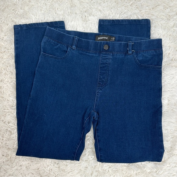 Betabrand 4 Pocket Straight Leg Yoga Denim Jeans Large - Picture 3 of 6